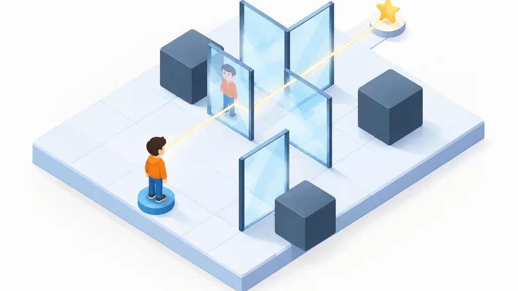 Ilustración isométrica de juegos de reflejos y precisión